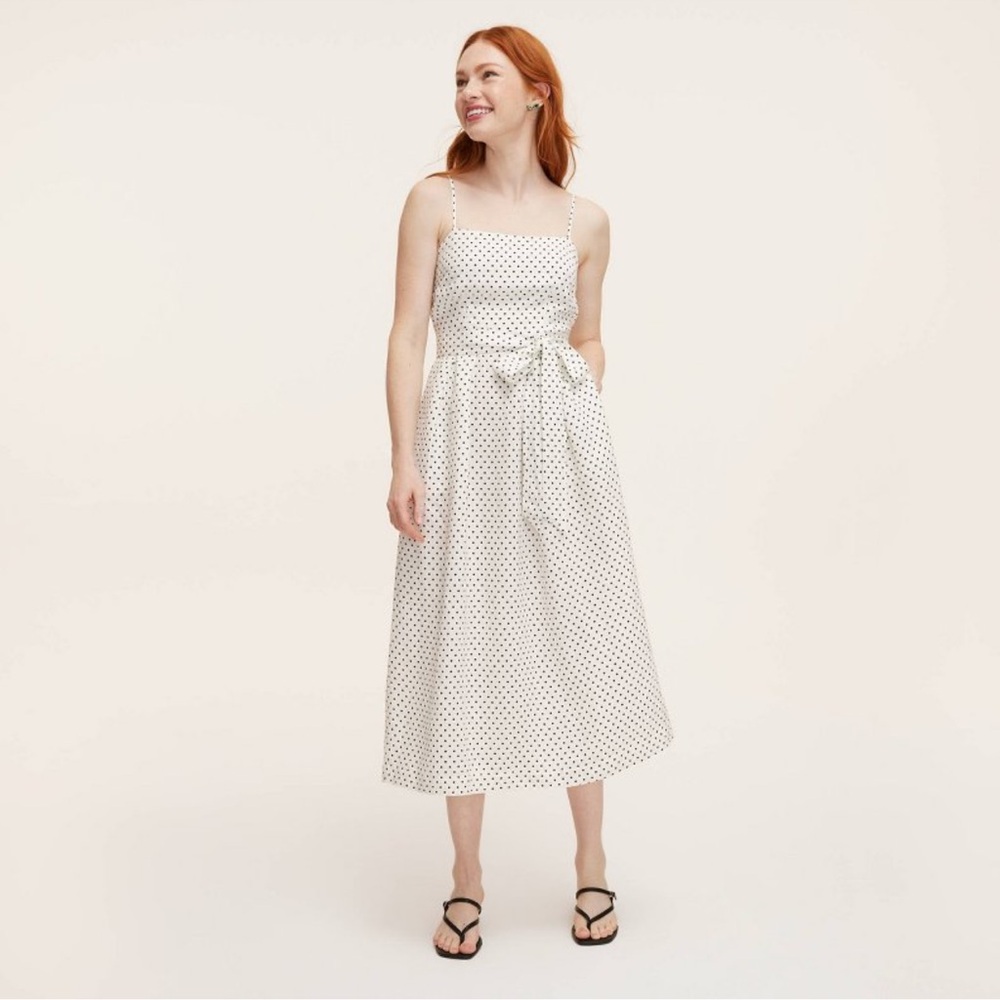 Kate Spade New York x Target Women's Mini Polka Dot Tie-Waist Midi Dress -